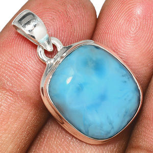 Silver Blue Pendant Necklace